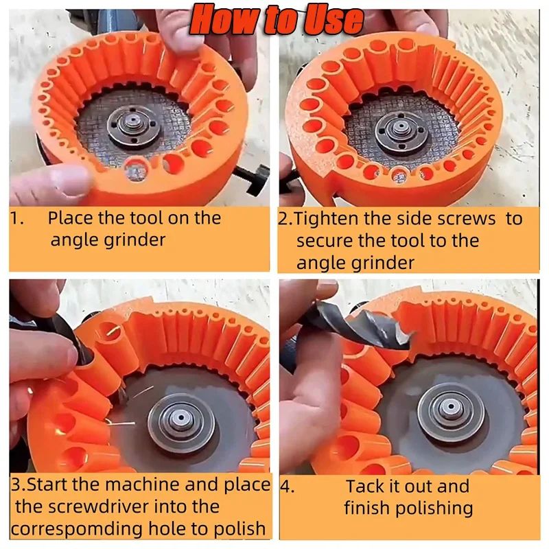 Drill Bit Sharpener Attachment for Grinder – Multi Size 2-13mm Easy Sharpening Tool - Image 2