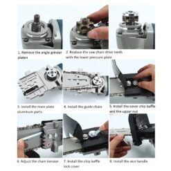 angle grinder to chainsaw attachment mounting bracket for 4 inch grinder