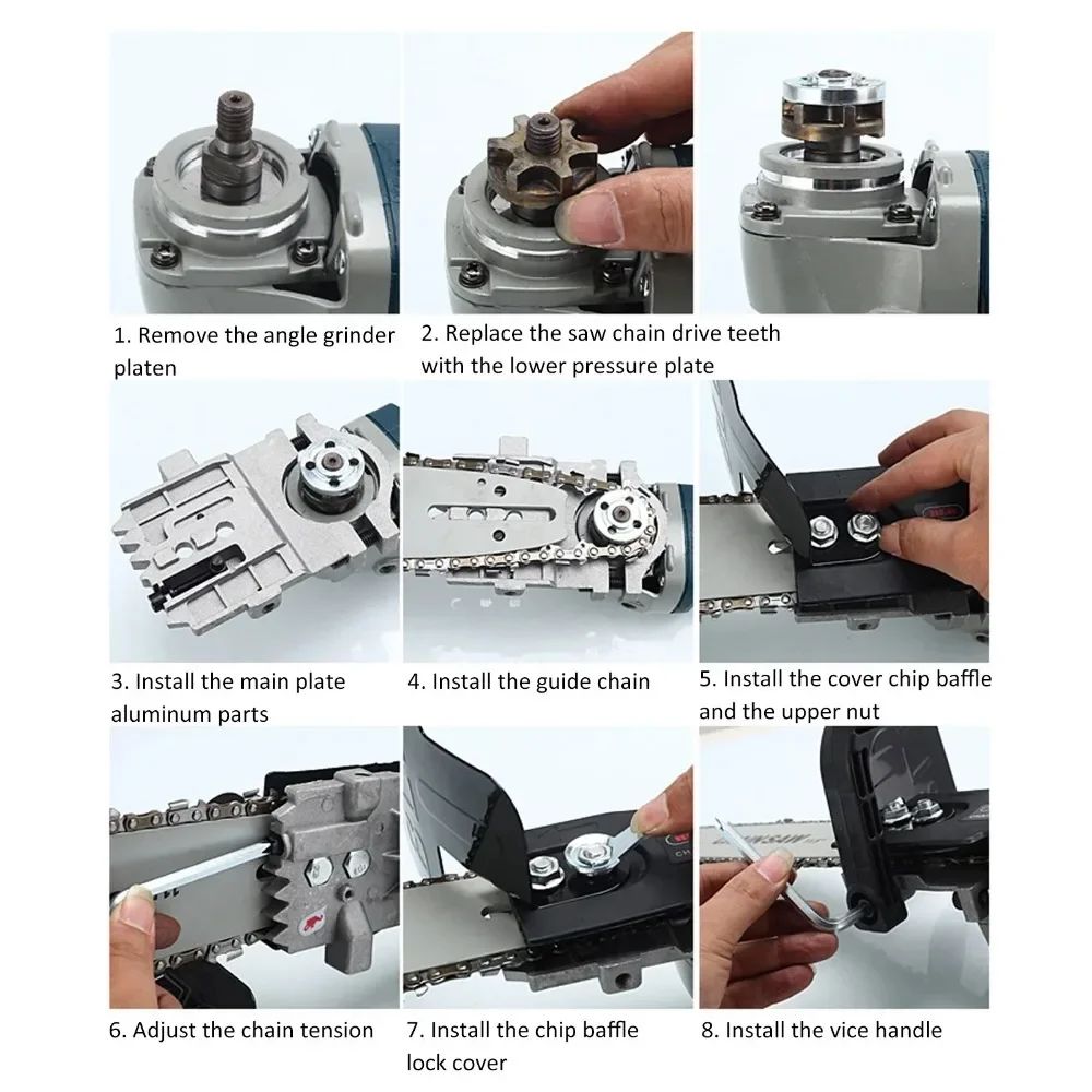 angle grinder to chainsaw attachment mounting bracket for 4 inch grinder